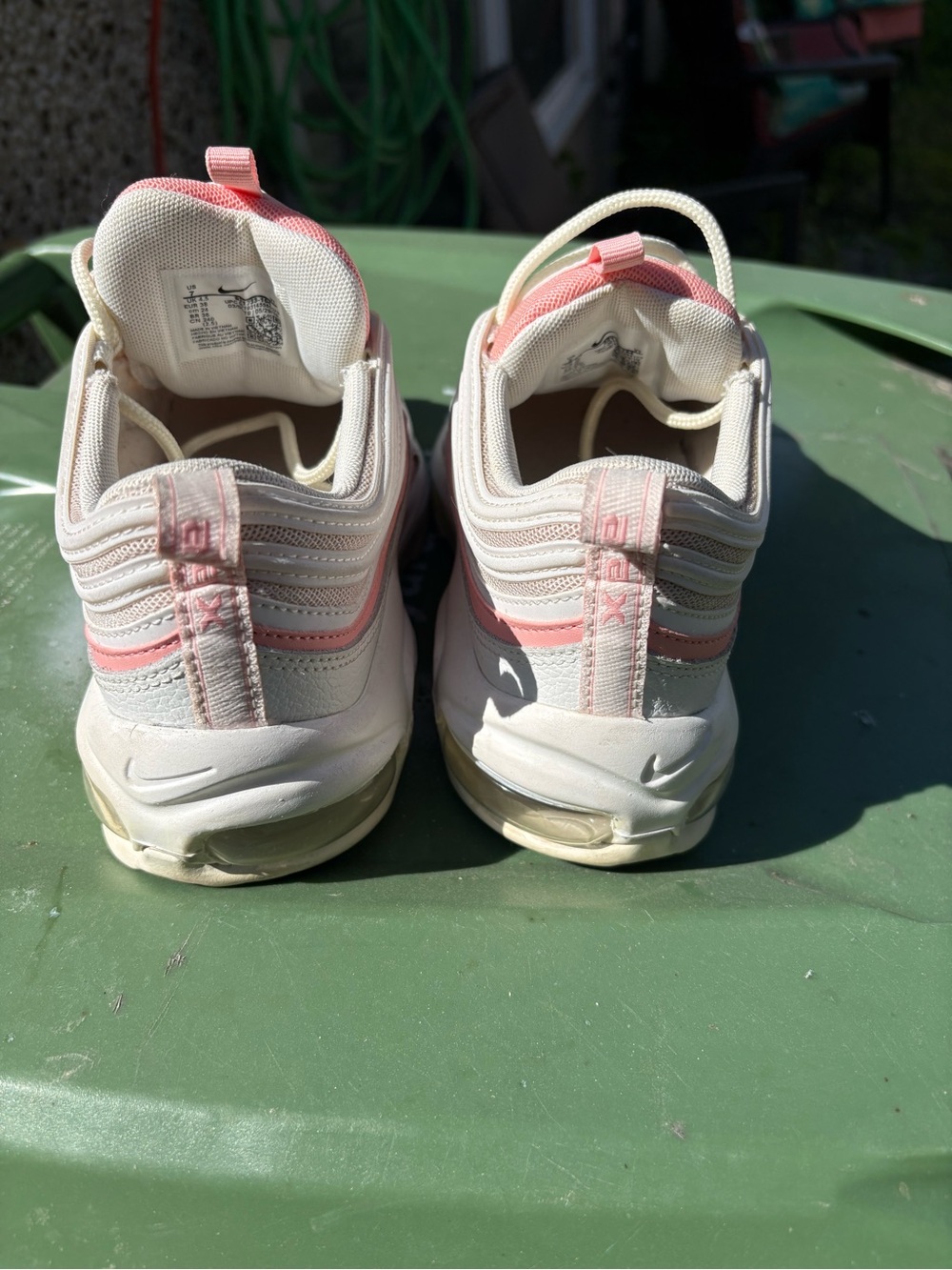 Nike Pink and White Layered Mesh Sneakers - Picture 4 of 5